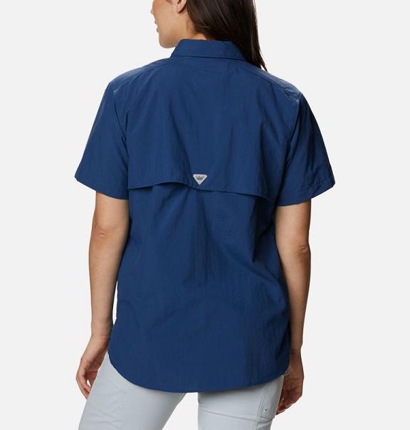 Columbia PFG Bahama Shirts Blue For Women's NZ23908 New Zealand